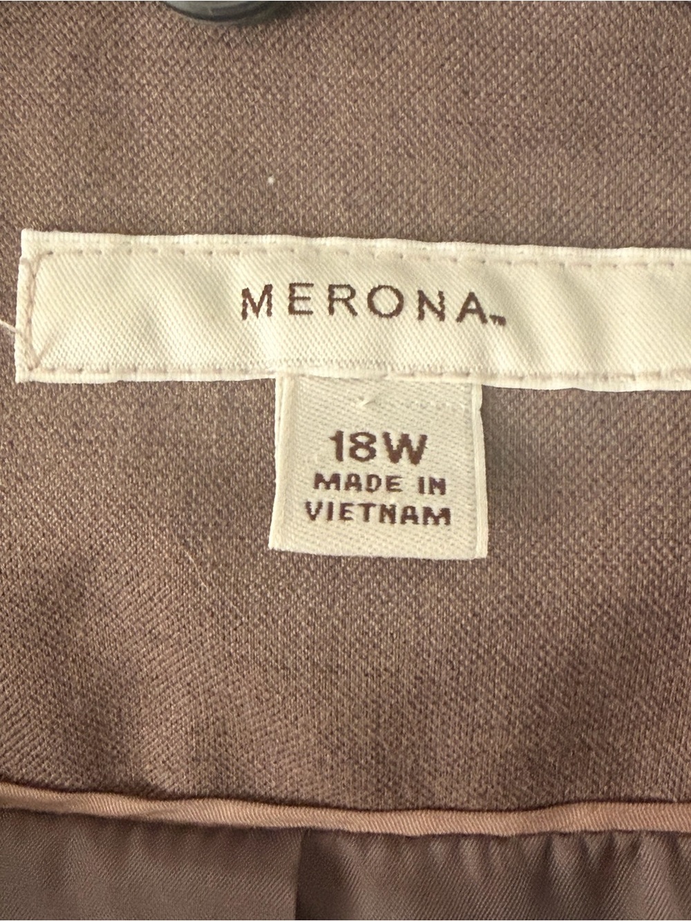 EUC Merona Brown Single-Button Tailored Blazer - Picture 3 of 6